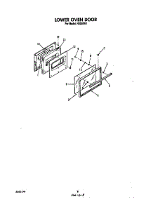 Lower Oven Door parts for Roper Gas Range H6358*1 from AppliancePartsPros.com