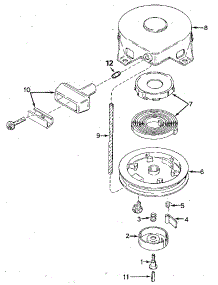 Rewind Starter No. 590420A parts for Tecumseh Lawn & Garden Engine H70-130230H from AppliancePartsPros.com