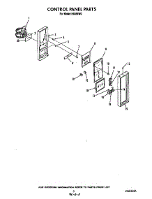 Control Panel parts for Roper Gas Range H8858*0 from AppliancePartsPros.com