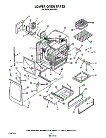 Lower Oven parts for Roper Gas Range H8858*0 from AppliancePartsPros.com