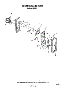 Control Panel parts for Roper Gas Range H8858*1 from AppliancePartsPros.com