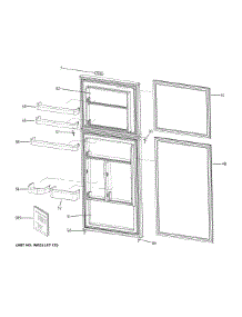 Doors parts for  Top-Mount Refrigerator HA10TG21SW from AppliancePartsPros.com