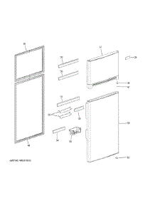 Doors parts for  Top-Mount Refrigerator HA10TG31SS from AppliancePartsPros.com