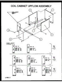 Coil Cabinet Upflow Assembly (Ccu16 / P1101801c) (Ccu20 / P1101802c) (Ccu24 / P1101803c) parts for Amana Furnace HALP03/P1129103F from AppliancePartsPros.com