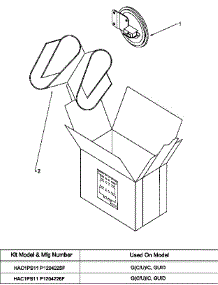 (Hac1ps11 / P1204225f) (Hac1ps12 / P1204226f) parts for Amana Heating Cooling Combined Unit HANG10/P1210302F from AppliancePartsPros.com
