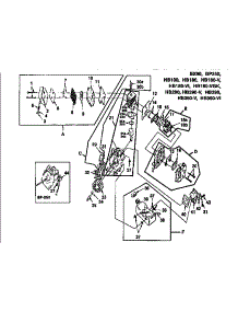 Muffler / Carburetor / Ignition And Air Filter parts for Homelite Gas Leaf Blower HB-180-V UT08010-D from AppliancePartsPros.com