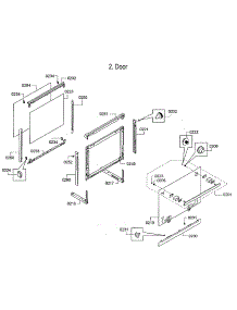 Door Assy parts for Bosch Electric Wall Oven HBE5452UC/30 from AppliancePartsPros.com