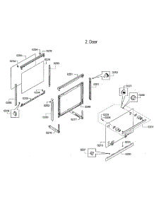 Door Assy parts for Bosch Electric Wall Oven HBE5452UC/35 from AppliancePartsPros.com