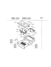 Door parts for Bosch Electric Wall Oven HBL432AUC from AppliancePartsPros.com