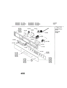Fascia Panel parts for Bosch Electric Wall Oven HBL446AUC from AppliancePartsPros.com