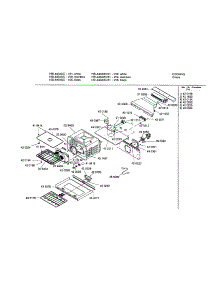 Cavity parts for Bosch Electric Wall Oven HBL446AUC from AppliancePartsPros.com
