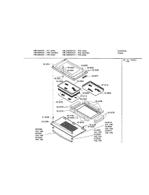 Door parts for Bosch Electric Wall Oven HBL446AUC from AppliancePartsPros.com