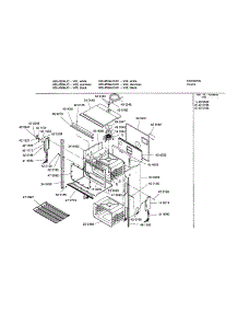 Upper Body parts for Bosch Electric Wall Oven HBL452AUC from AppliancePartsPros.com