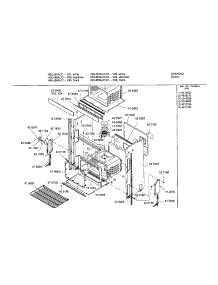 Lower Body parts for Bosch Electric Wall Oven HBL455AUC from AppliancePartsPros.com