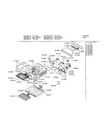 Upper Cavity parts for Bosch Electric Wall Oven HBL456AUC from AppliancePartsPros.com