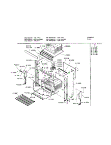 Lower Body parts for Bosch Electric Wall Oven HBL456AUC from AppliancePartsPros.com