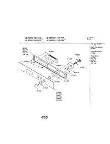 Fascia Panel parts for Bosch Electric Wall Oven HBL746AUC from AppliancePartsPros.com