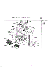 Lower Body parts for Bosch Electric Wall Oven HBL765AUC from AppliancePartsPros.com