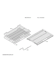 Oven Racks parts for Bosch Electric Wall Oven HBL87M53UC/01 from AppliancePartsPros.com