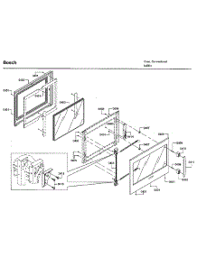 Door parts for Bosch Electric Wall Oven HBLP451LUC/02 from AppliancePartsPros.com