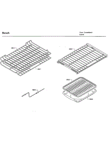 Shelfs parts for Bosch Electric Wall Oven HBLP451LUC/02 from AppliancePartsPros.com