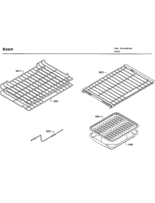 Shelfs parts for Bosch Electric Wall Oven HBLP451RUC/02 from AppliancePartsPros.com