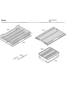 Shelfs parts for Bosch Electric Wall Oven HBLP451UC/02 from AppliancePartsPros.com