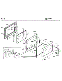 Door 1 parts for Bosch Electric Wall Oven HBLP651LUC/03 from AppliancePartsPros.com