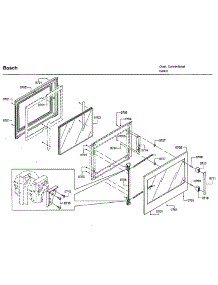 Door 2 parts for Bosch Electric Wall Oven HBLP651LUC/03 from AppliancePartsPros.com