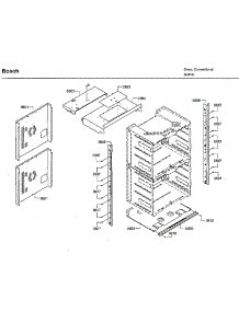 Frame parts for Bosch Electric Wall Oven HBLP651LUC/03 from AppliancePartsPros.com