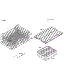 Rack parts for Bosch Electric Wall Oven HBLP651RUC/03 from AppliancePartsPros.com