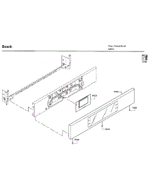 Control Panel parts for Bosch Electric Wall Oven HBLP651UC/02 from AppliancePartsPros.com