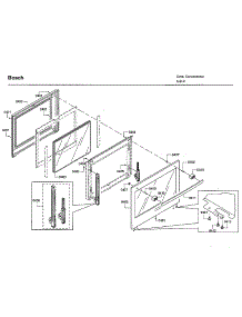 Door 1 parts for Bosch Electric Wall Oven HBLP651UC/02 from AppliancePartsPros.com