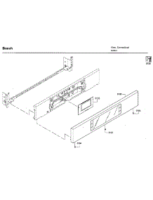 Control Panel parts for Bosch Electric Wall Oven HBLP651UC/03 from AppliancePartsPros.com