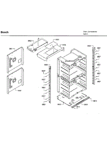 Frame parts for Bosch Electric Wall Oven HBLP651UC/03 from AppliancePartsPros.com