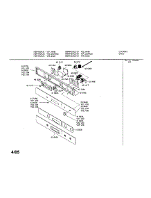 Fascia Panel parts for Bosch Electric Wall Oven HBN446AUC from AppliancePartsPros.com
