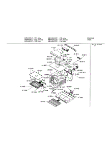 Cavity parts for Bosch Electric Wall Oven HBN446AUC from AppliancePartsPros.com