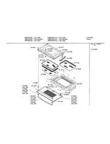 Door parts for Bosch Electric Wall Oven HBN446AUC from AppliancePartsPros.com