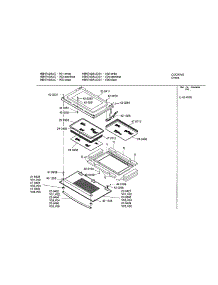 Door parts for Bosch Electric Wall Oven HBN742AUC from AppliancePartsPros.com