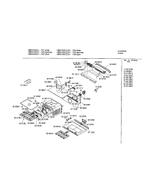 Cavity parts for Bosch Electric Wall Oven HBN746AUC from AppliancePartsPros.com