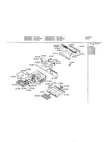 Lower Cavity parts for Bosch Electric Wall Oven HBN752AUC from AppliancePartsPros.com