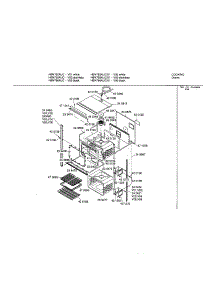 Upper Body parts for Bosch Electric Wall Oven HBN752AUC from AppliancePartsPros.com