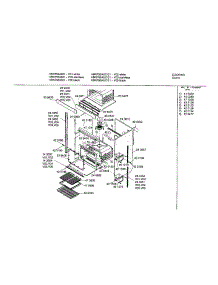 Lower Body parts for Bosch Electric Wall Oven HBN755AUC from AppliancePartsPros.com