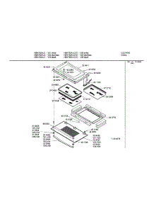 Lower Door parts for Bosch Electric Wall Oven HBN755AUC from AppliancePartsPros.com