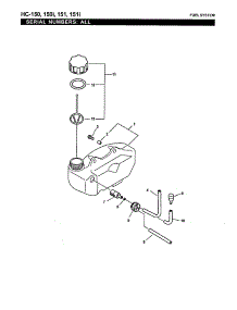 Fuel System parts for Echo Hedge Trimmer HC-150I (05001001-07999999) from AppliancePartsPros.com