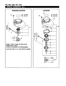 Standard Starter / I-Starter parts for Echo Hedge Trimmer HC-151 (02001001-02999999) from AppliancePartsPros.com