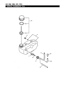 Fuel System parts for Echo Hedge Trimmer HC-151 (02001001-02999999) from AppliancePartsPros.com