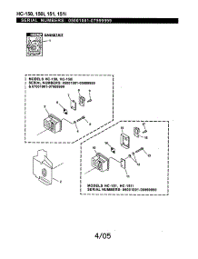 Exhaust parts for Echo Hedge Trimmer HC-151 (05001001-07999999) from AppliancePartsPros.com