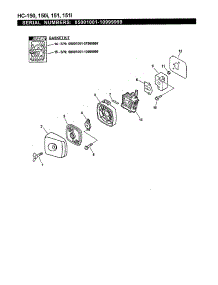 Intake parts for Echo Hedge Trimmer HC-151 (08001001-10999999) from AppliancePartsPros.com
