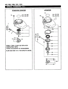 Standard Starter / I-Starter parts for Echo Hedge Trimmer HC-151I(08001001-10999999) from AppliancePartsPros.com